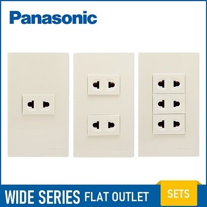 Panasonic Wide Series Flat Outlet-min